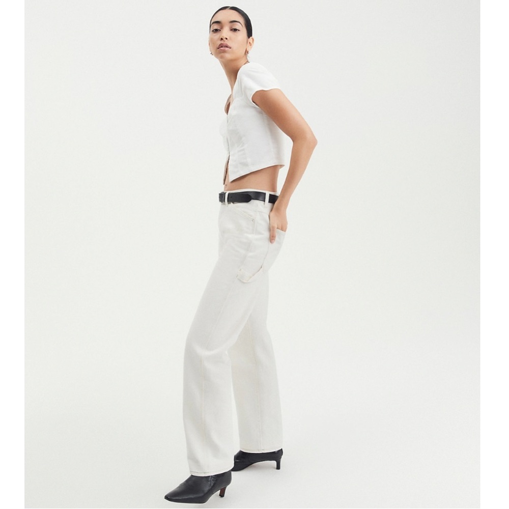 MADEWELL POPLIN HOOK FRONT TOP WHITE VARIOUS SIZES AVAILABLE NWT - Picture 6 of 6